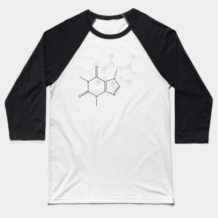 Caffeine Molecule Baseball T-Shirt